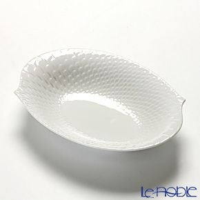 マイセン（Meissen） 波の戯れホワイト 000001／29283 オーバルディッシュ 21.5cm