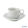 マイセン（Meissen） 波の戯れホワイト 000001／29579 エスプレッソカップ＆ソーサー 100ml