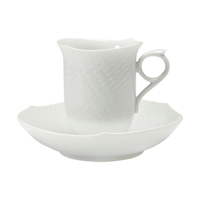 マイセン（Meissen） 波の戯れホワイト 000001／29582 コーヒーカップ＆ソーサー 180ml