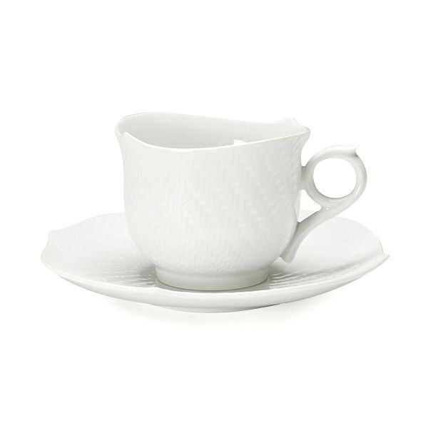 マイセン（Meissen） 波の戯れホワイト 000001／29586 モーニングカップ＆ソーサー