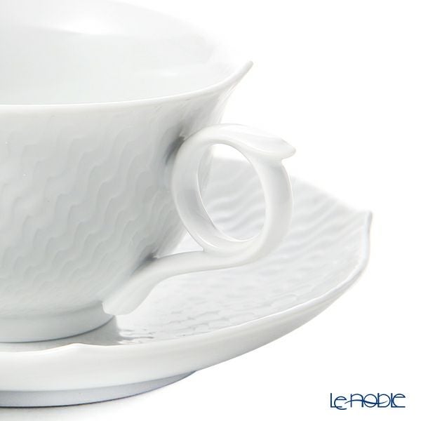 マイセン（Meissen） 波の戯れホワイト 000001／29633 ティーカップ＆ソーサー 170ml
