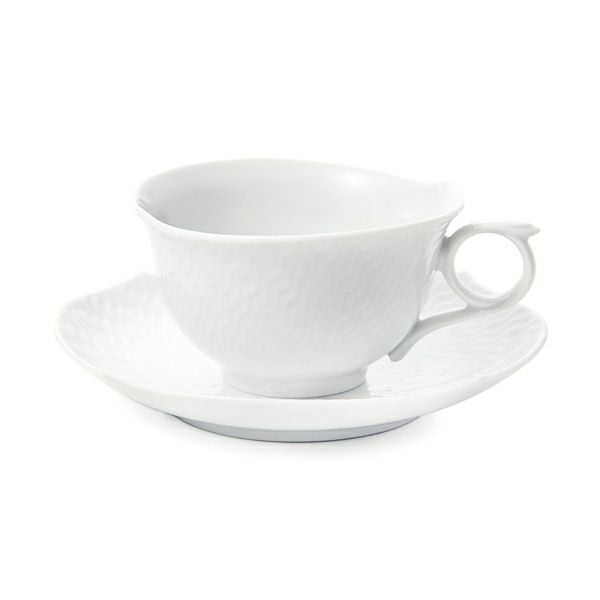 マイセン（Meissen） 波の戯れホワイト 000001／29633 ティーカップ＆ソーサー 170ml