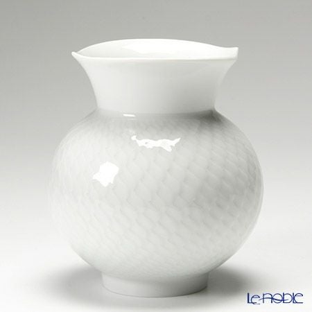 マイセン（Meissen） 波の戯れホワイト 000001／50142 ベース（花瓶） 13.5cm