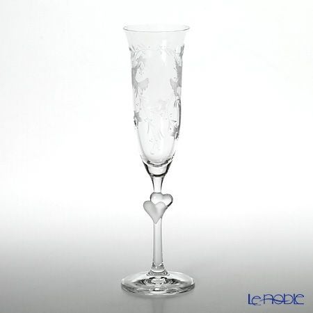 マイセン（Meissen） マイセンクリスタル ハート シャンパン 24.2cm（サテン） ペア