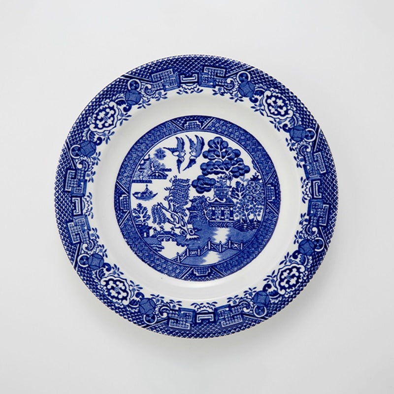 英国ヴィンテージ ウッドアンドサンズ ウィロー プレート