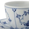 ロイヤルコペンハーゲン（Royal Copenhagen） ブルー フルーテッド プレイン コーヒーカップ＆ソーサー 160ml 1101071／1017173