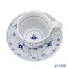 ロイヤルコペンハーゲン（Royal Copenhagen） ブルー フルーテッド プレイン ティーカップ＆ソーサー（ハイハンドル） 240ml 1101092／1017176