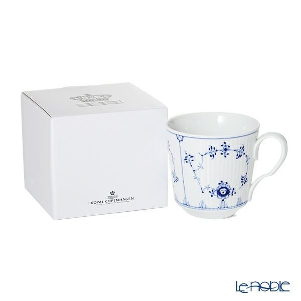 ロイヤルコペンハーゲン（Royal Copenhagen） ブルー フルーテッド プレイン マグカップ（M） 350ml 1101102／1017178
