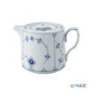 ロイヤルコペンハーゲン（Royal Copenhagen） ブルー フルーテッド プレイン ティーポット 600ml 1101129／1020516