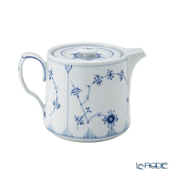 ロイヤルコペンハーゲン（Royal Copenhagen） ブルー フルーテッド プレイン ティーポット 600ml 1101129／1020516