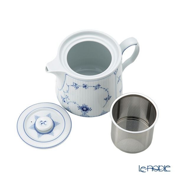 ロイヤルコペンハーゲン（Royal Copenhagen） ブルー フルーテッド プレイン ティーポット 600ml 1101129／1020516