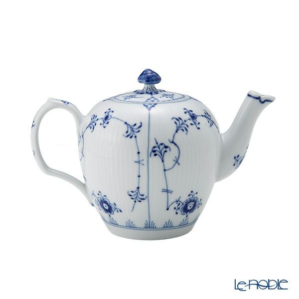 ロイヤルコペンハーゲン（Royal Copenhagen） ブルー フルーテッド プレイン ティーポット（S） 350ml 1101132