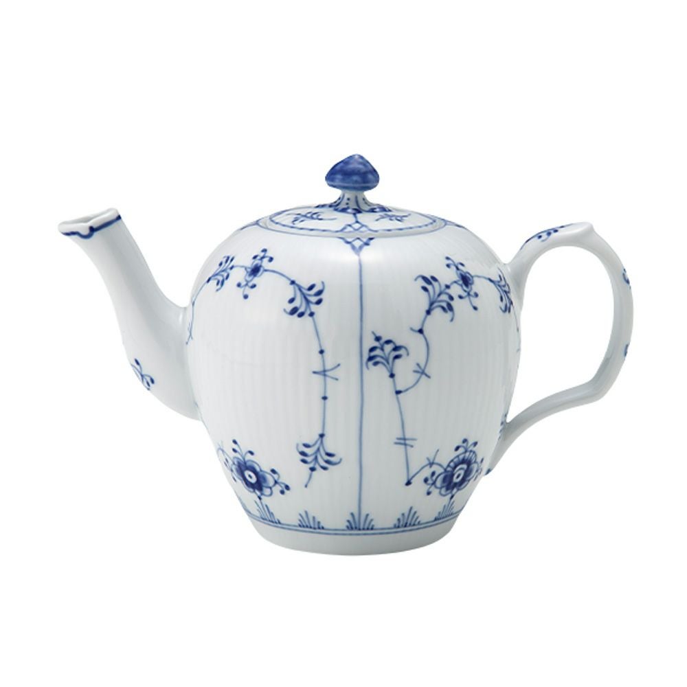 ロイヤルコペンハーゲン（Royal Copenhagen） ブルー フルーテッド プレイン ティーポット（S） 350ml 1101132