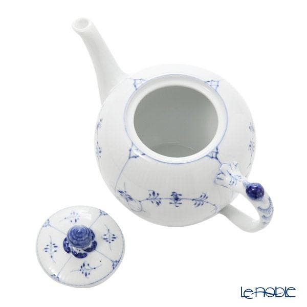 ロイヤルコペンハーゲン（Royal Copenhagen） ブルー フルーテッド プレイン ティーポット（M） 700ml 1101135