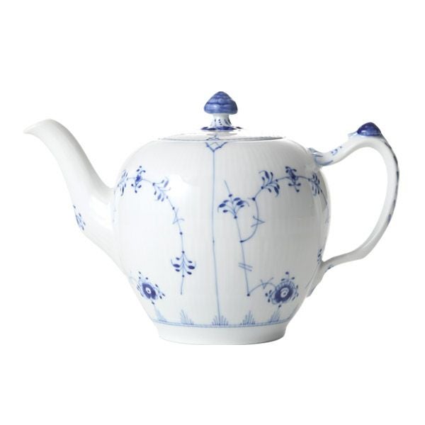 ロイヤルコペンハーゲン（Royal Copenhagen） ブルー フルーテッド プレイン ティーポット（M） 700ml 1101135