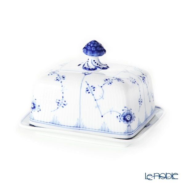 ロイヤルコペンハーゲン（Royal Copenhagen） ブルー フルーテッド プレイン バターディッシュ 1101204／1026442