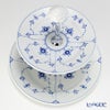 ロイヤルコペンハーゲン（Royal Copenhagen） ブルー フルーテッド プレイン 2段ケーキスタンド 24cm 組立式 1101437／1016764