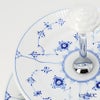 ロイヤルコペンハーゲン（Royal Copenhagen） ブルー フルーテッド プレイン 2段ケーキスタンド 24cm 組立式 1101437／1016764