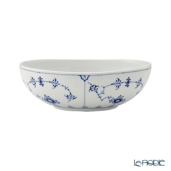 ロイヤルコペンハーゲン（Royal Copenhagen） ブルー フルーテッド プレイン オーバルボウル 15.5cm／370ml 01602／1062910