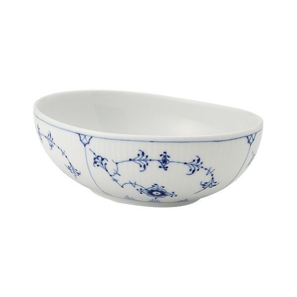 ロイヤルコペンハーゲン（Royal Copenhagen） ブルー フルーテッド プレイン オーバルボウル 15.5cm／370ml 01602／1062910