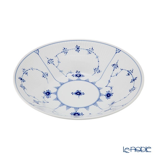 ロイヤルコペンハーゲン（Royal Copenhagen） ブルー フルーテッド プレイン パスタプレート 24×6cm 1101606／1016769