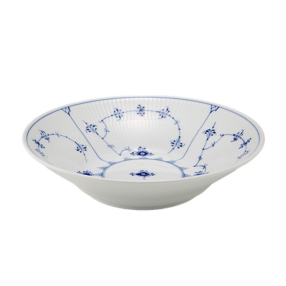 ロイヤルコペンハーゲン（Royal Copenhagen） ブルー フルーテッド プレイン パスタプレート 24×6cm 1101606／1016769