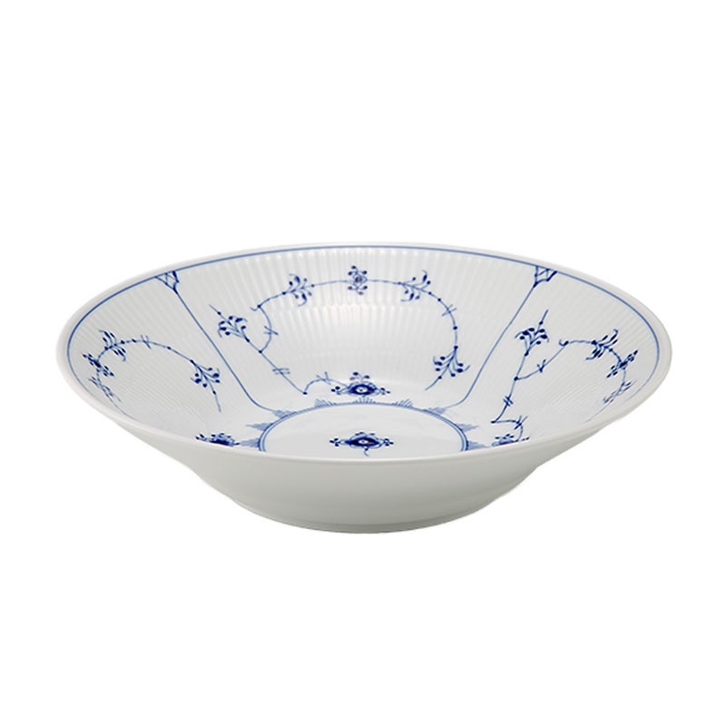 ロイヤルコペンハーゲン（Royal Copenhagen） ブルー フルーテッド プレイン パスタプレート 24×6cm 1101606／1016769