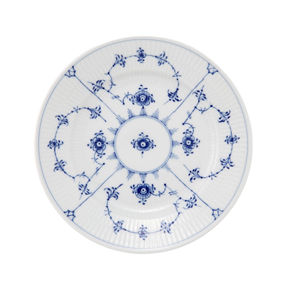 ロイヤルコペンハーゲン（Royal Copenhagen） ブルー フルーテッド プレイン プレート 17cm 1101617／1017198