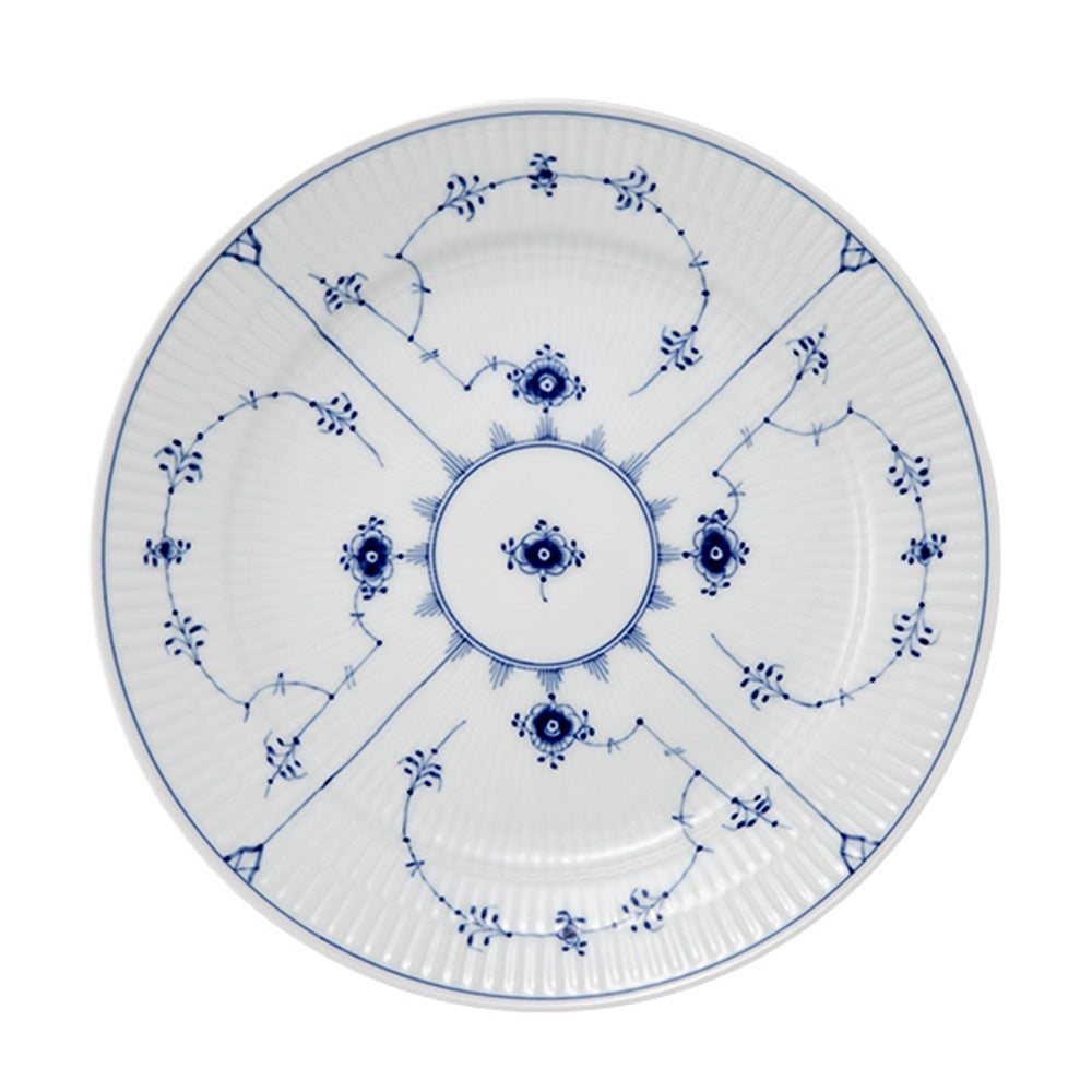 ロイヤルコペンハーゲン（Royal Copenhagen） ブルー フルーテッド プレイン プレート（フラット） 25cm 1101625／1017201