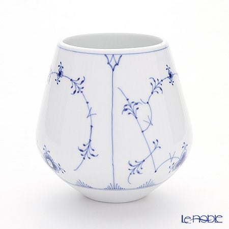 ロイヤルコペンハーゲン（Royal Copenhagen） ブルー フルーテッド プレイン ベース S 12cm 1101680／1016770