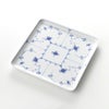 ロイヤルコペンハーゲン（Royal Copenhagen） ブルー フルーテッド プレイン スクエアディッシュ 20cm 1101720／1017204