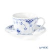 ロイヤルコペンハーゲン（Royal Copenhagen） ブルー フルーテッド ハーフレース カップ＆ソーサー 200ml 1102059／1020522