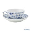 ロイヤルコペンハーゲン（Royal Copenhagen） ブルー フルーテッド ハーフレース ティーカップ＆ソーサー 200ml 1102080／1017206