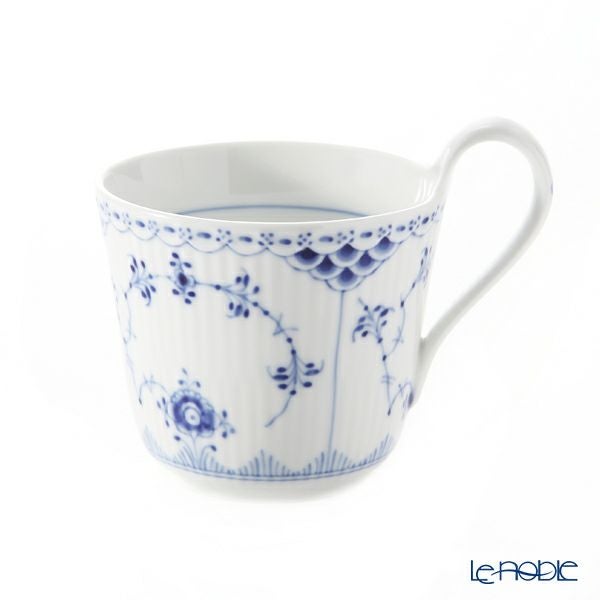 ロイヤルコペンハーゲン（Royal Copenhagen） ブルー フルーテッド ハーフレース ハイハンドル マグ 330ml 1102090／1026447