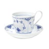 ロイヤルコペンハーゲン（Royal Copenhagen） ブルー フルーテッド ハーフレース ティーカップ＆ソーサー ハイハンドル 240ml 1102092／1055308
