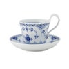 ロイヤルコペンハーゲン（Royal Copenhagen） ブルー フルーテッド ハーフレース ハイハンドルカップ＆ソーサー（ミニ） 170ml 1102095