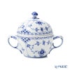 ロイヤルコペンハーゲン（Royal Copenhagen） ブルー フルーテッド ハーフレース シュガーボウル L 200ml 1102159／1017210