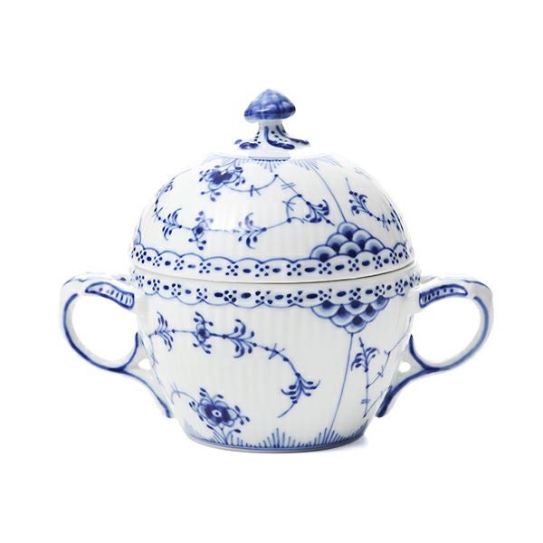 ロイヤルコペンハーゲン（Royal Copenhagen） ブルー フルーテッド ハーフレース シュガーボウル L 200ml 1102159／1017210