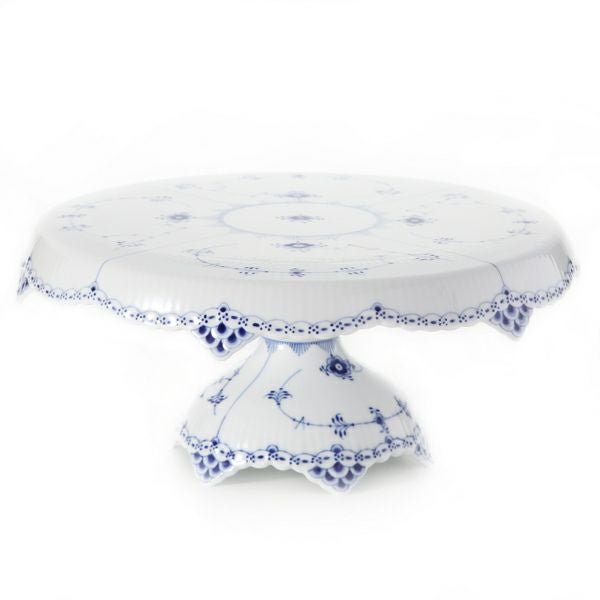 ロイヤルコペンハーゲン（Royal Copenhagen） ブルー フルーテッド ハーフレース ケーキスタンド 31×H13.5cm 1102434／1026609