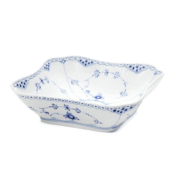 ロイヤルコペンハーゲン（Royal Copenhagen） ブルー フルーテッド ハーフレース サラダボウル（スクエア） 21cm 1102578／1017219