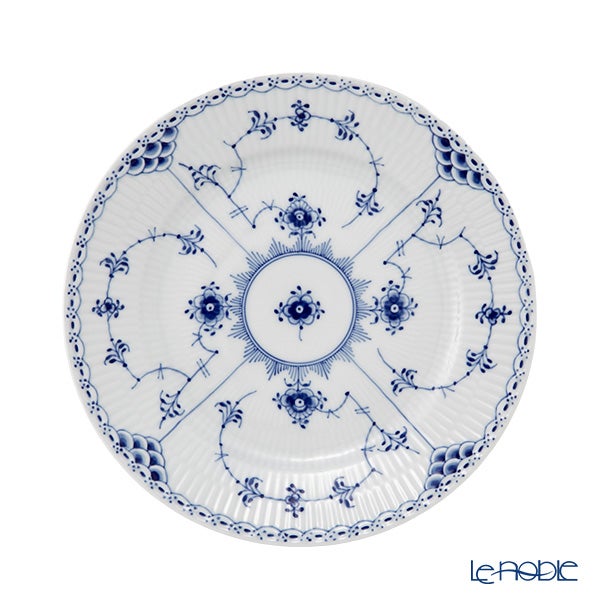 ロイヤルコペンハーゲン（Royal Copenhagen） ブルー フルーテッド ハーフレース プレート（フラット） 19cm 1102620／1017222