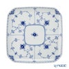 ロイヤルコペンハーゲン（Royal Copenhagen） ブルー フルーテッド ハーフレース スクエアディッシュ 21cm 1102720／1066923