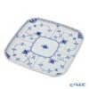 ロイヤルコペンハーゲン（Royal Copenhagen） ブルー フルーテッド ハーフレース スクエアディッシュ 21cm 1102720／1066923