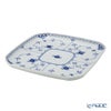 ロイヤルコペンハーゲン（Royal Copenhagen） ブルー フルーテッド ハーフレース スクエアディッシュ 21cm 1102720／1066923