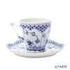 ロイヤルコペンハーゲン（Royal Copenhagen） ブルー フルーテッド フルレース コーヒーカップ＆ソーサー（S） 140ml 1103068／1017226