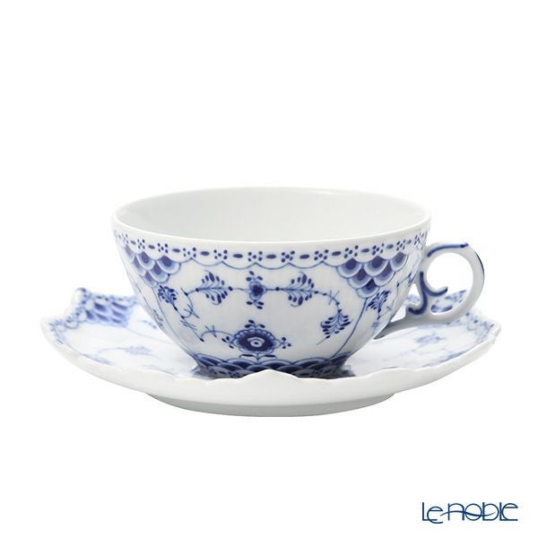 ロイヤルコペンハーゲン（Royal Copenhagen） ブルー フルーテッド フルレース ティーカップ＆ソーサー 220ml 1103080／1017227