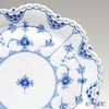 ロイヤルコペンハーゲン（Royal Copenhagen） ブルー フルーテッド フルレース ケーキ皿 25cm 1103422／1017233
