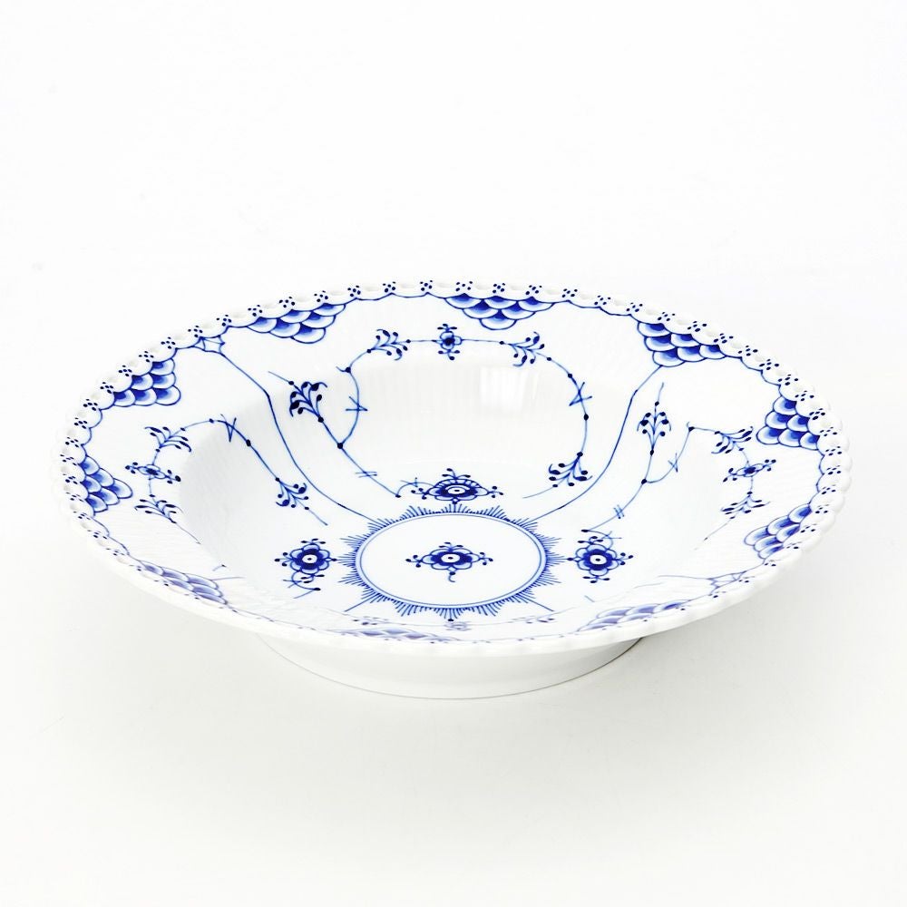 極美品◼️ロイヤルコペンハーゲン　フルレース ディーププレート 23cm ロイヤルコペンハーゲン（Royal Copenhagen） ブルー フルーテッド