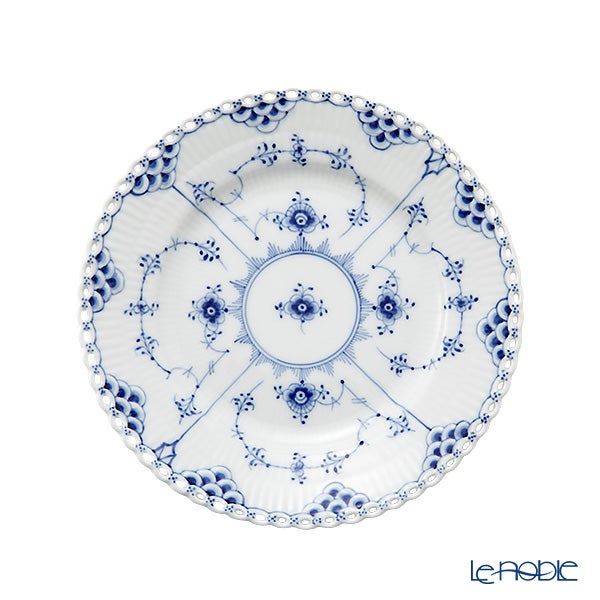 ロイヤルコペンハーゲン（Royal Copenhagen） ブルー フルーテッド フルレース プレート（フラット） 17cm 1103617／1017237