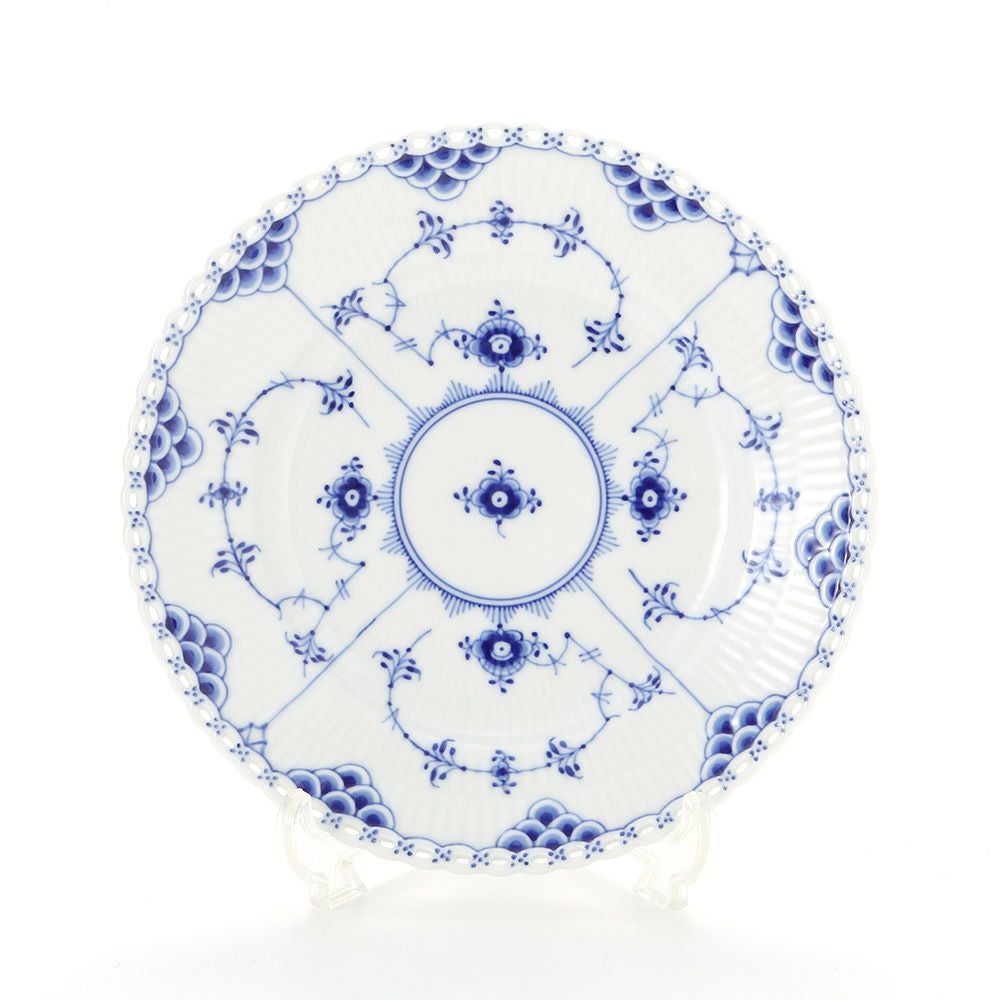 ロイヤルコペンハーゲン（Royal Copenhagen） ブルー フルーテッド フルレース プレート（フラット） 17cm 1103617／1017237
